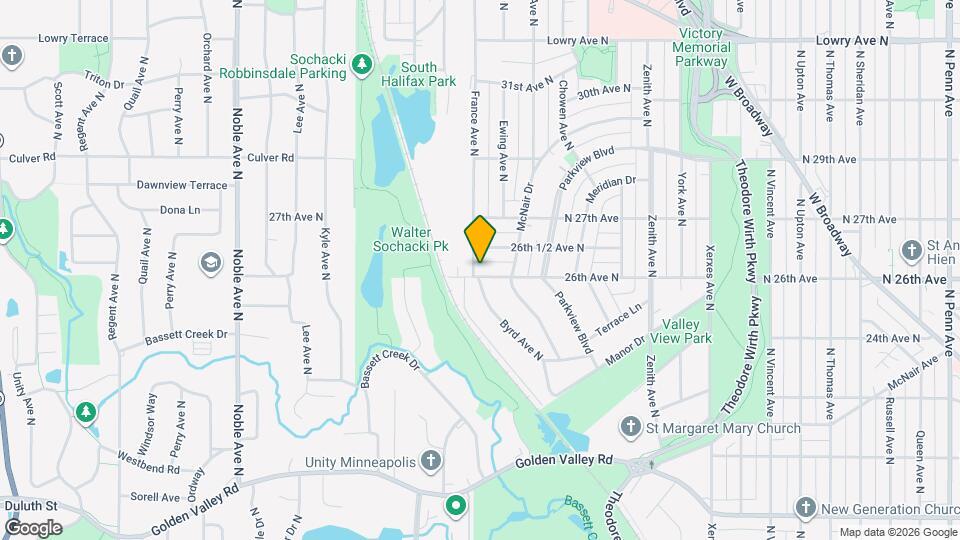 2600-2604 France Ave N Map and Location Details