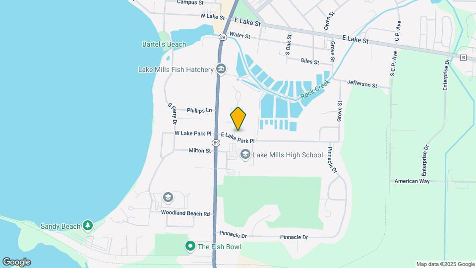 203 E Lake Park Pl Mapa y Detalles de la Ubicación