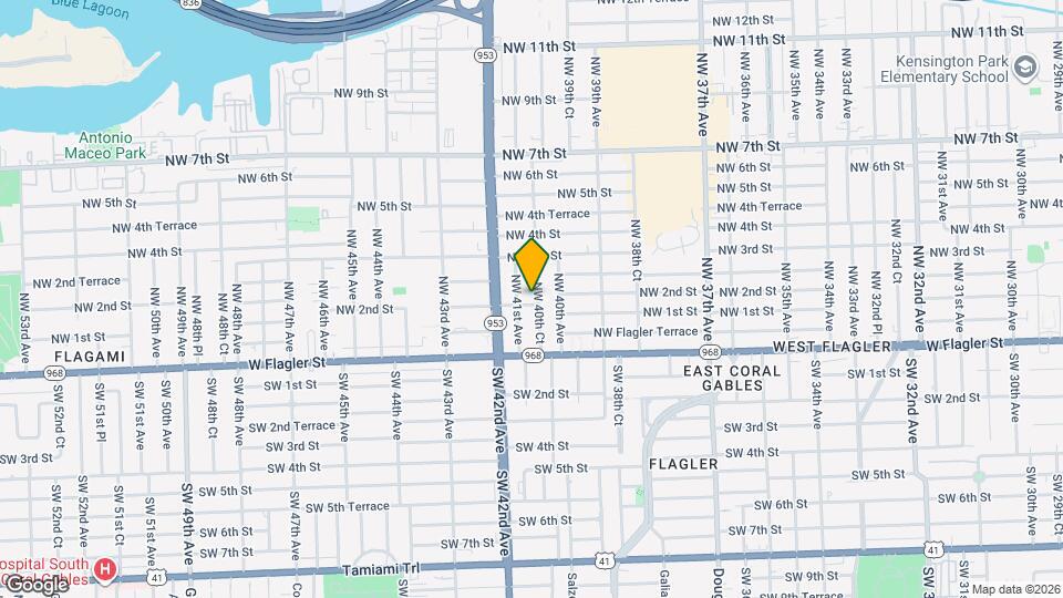 4051 NW 2nd St Map and Location Details