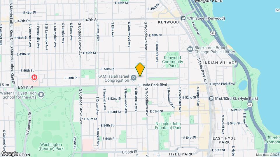 5034-5046 S. Woodlawn Avenue Mapa y Detalles de la Ubicación