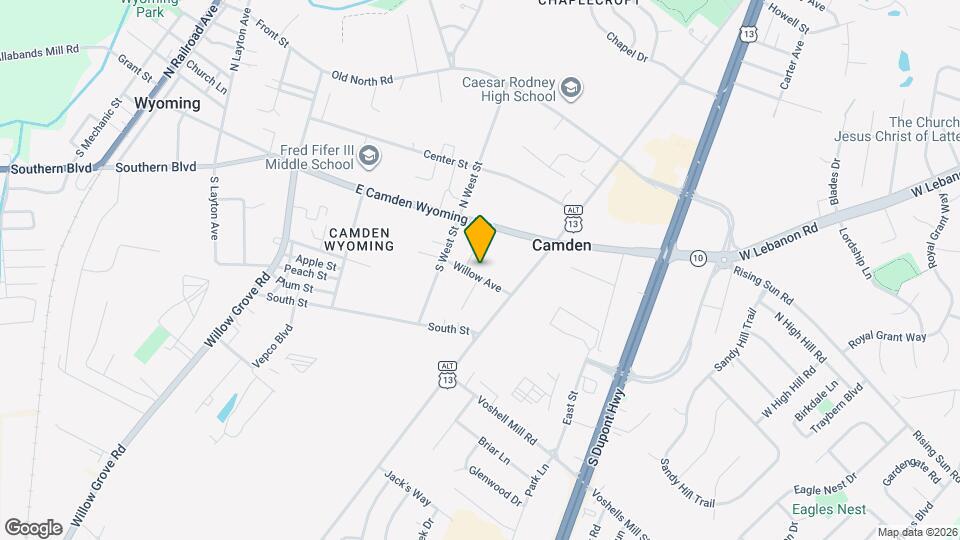 215 Willow Ave Map and Location Details