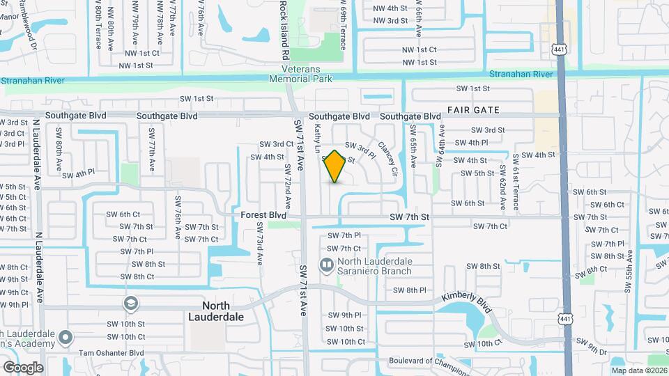6890 SW 5th St Map and Location Details