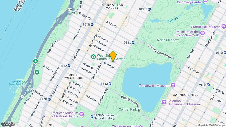 34 W 91st St Map and Location Details