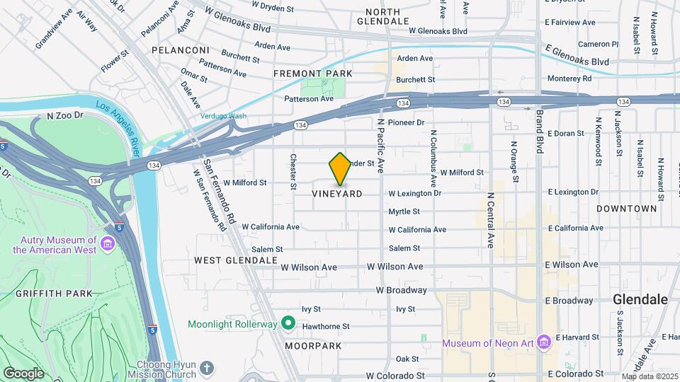 605 W Lexington Dr Map and Location Details