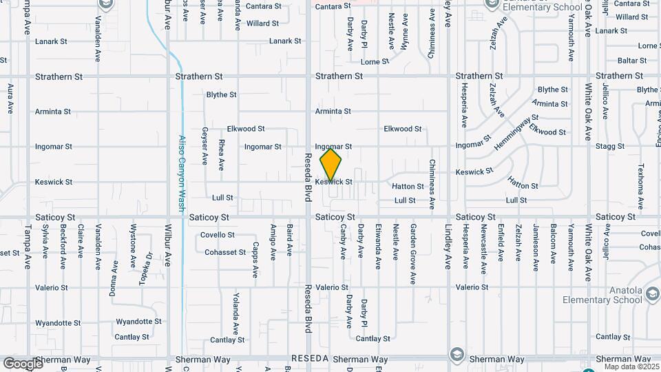 18424 Keswick St Map and Location Details