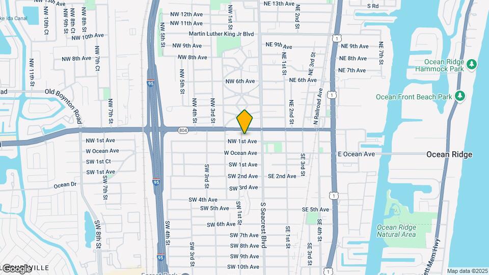 208 NW 1st St Map and Location Details