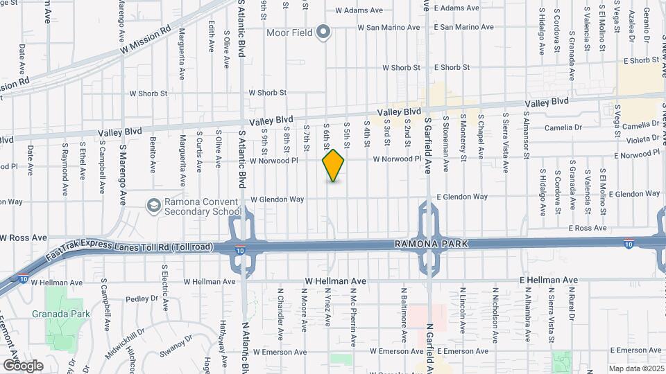 1708 S 6th St Map and Location Details