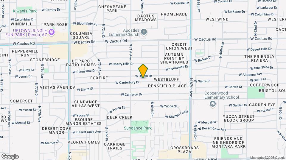 7008 W Canterbury Dr Mapa y Detalles de la Ubicación