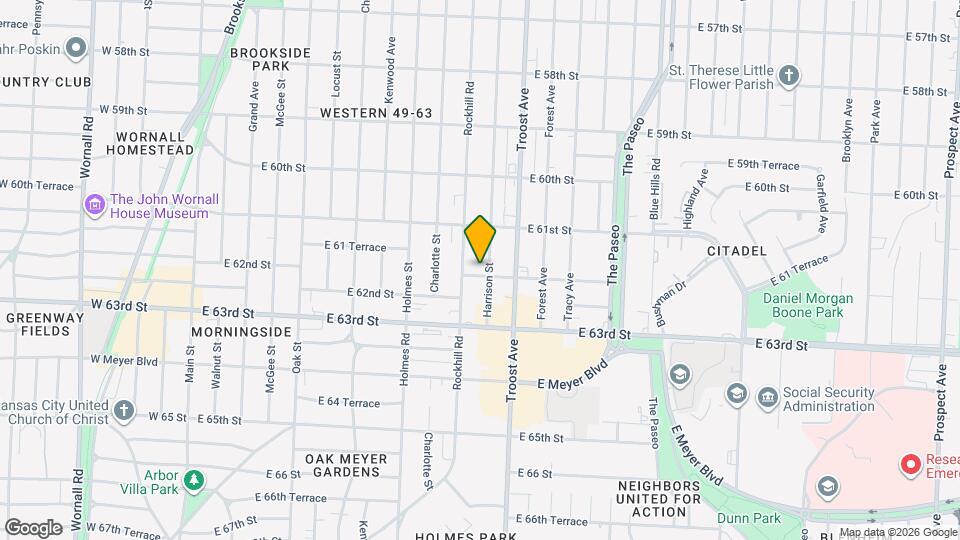 6142 Harrison St Map and Location Details