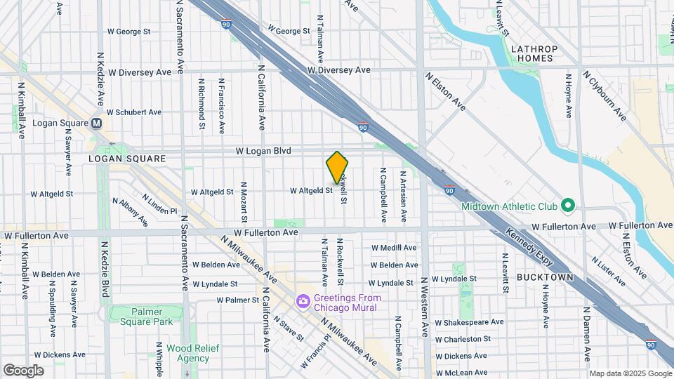 2606 W Altgeld St Map and Location Details