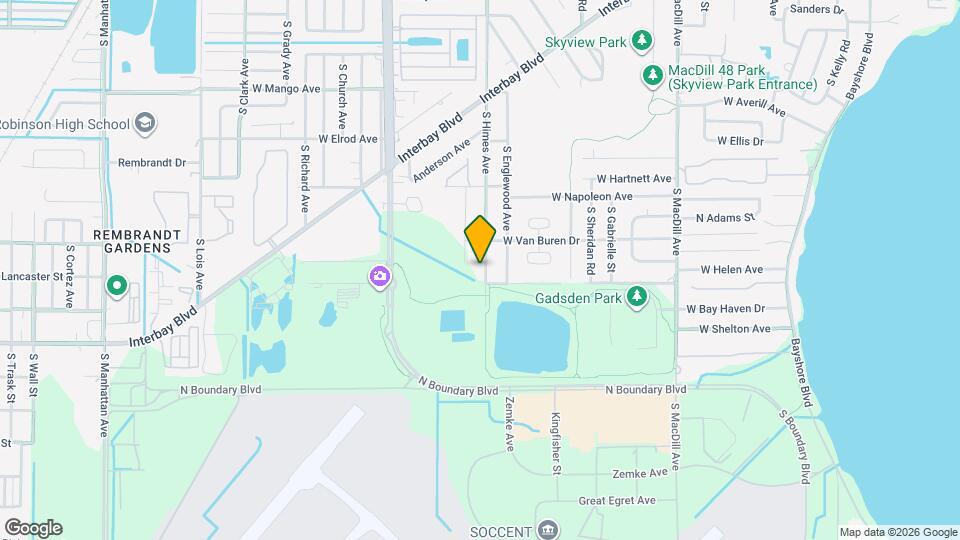 6813 S Himes Ave Map and Location Details