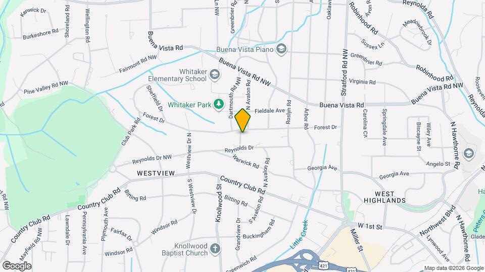 325 N Avalon Rd Map and Location Details