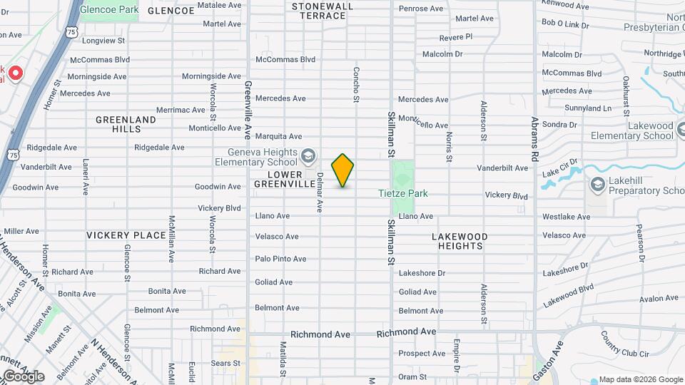 5931 Vickery Blvd Map and Location Details