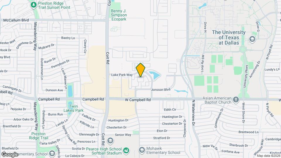 1211 Lake Pointe Way Map and Location Details