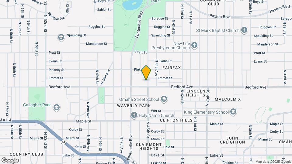 3316 N 45th St Map and Location Details