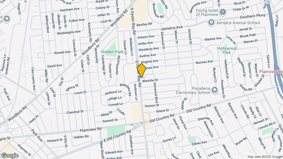 531 S Oyster Bay Rd Map and Location Details