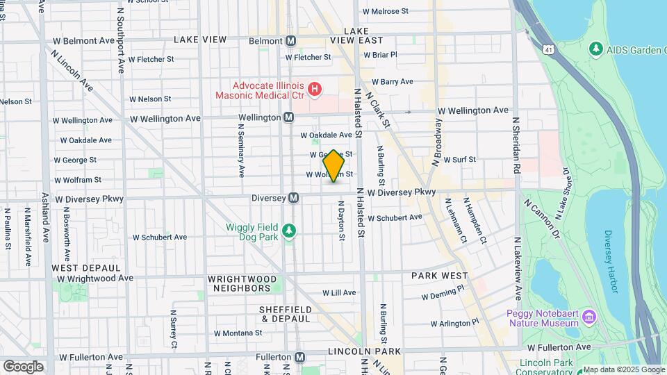 840 W Diversey Pkwy Map and Location Details