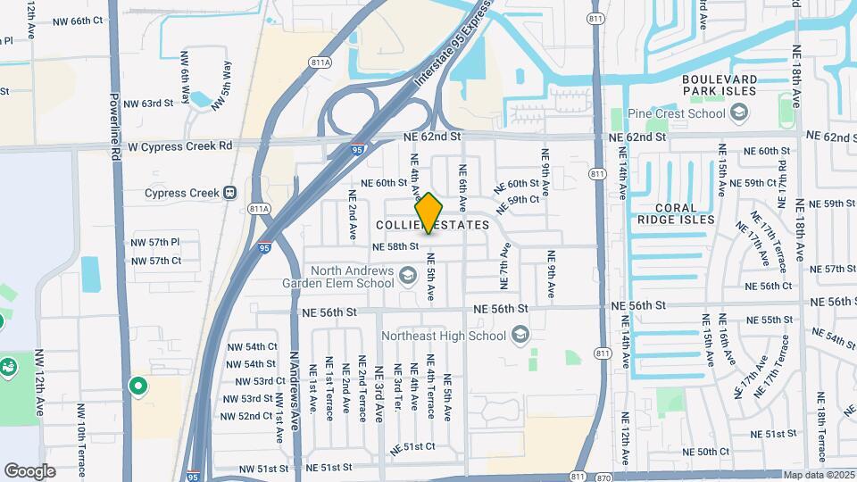 431 NE 58th St Map and Location Details