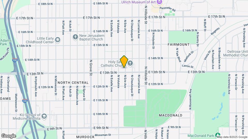 1411 N Erie Ave Map and Location Details