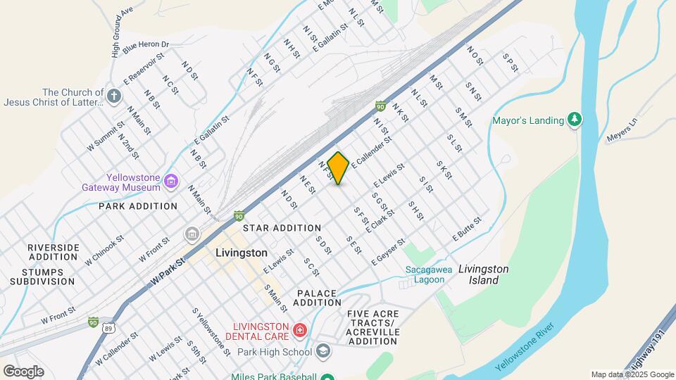 110.5 S F St Map and Location Details