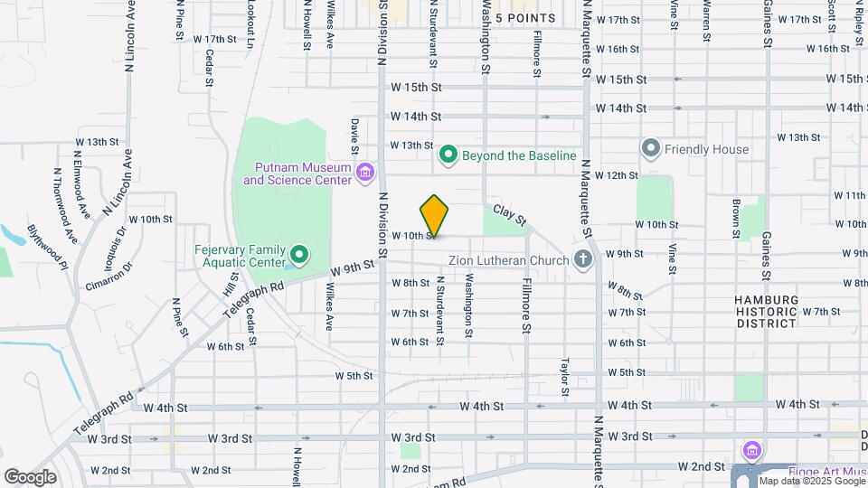 1603 W 10th St, Unit #1 Mapa y Detalles de la Ubicación