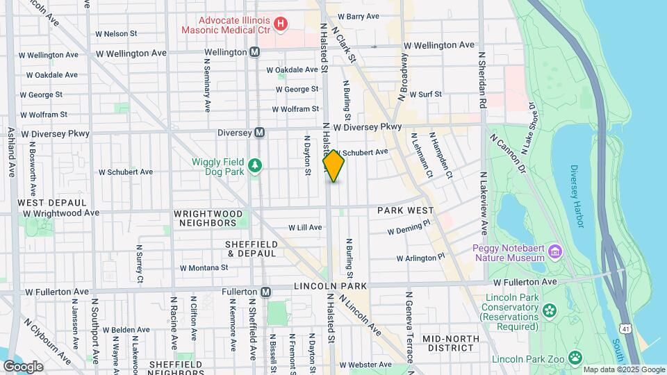 2631 N Halsted St Map and Location Details