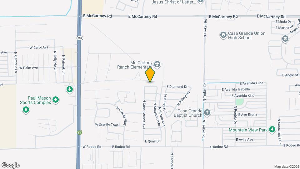 438 E Diamond Dr Mapa y Detalles de la Ubicación