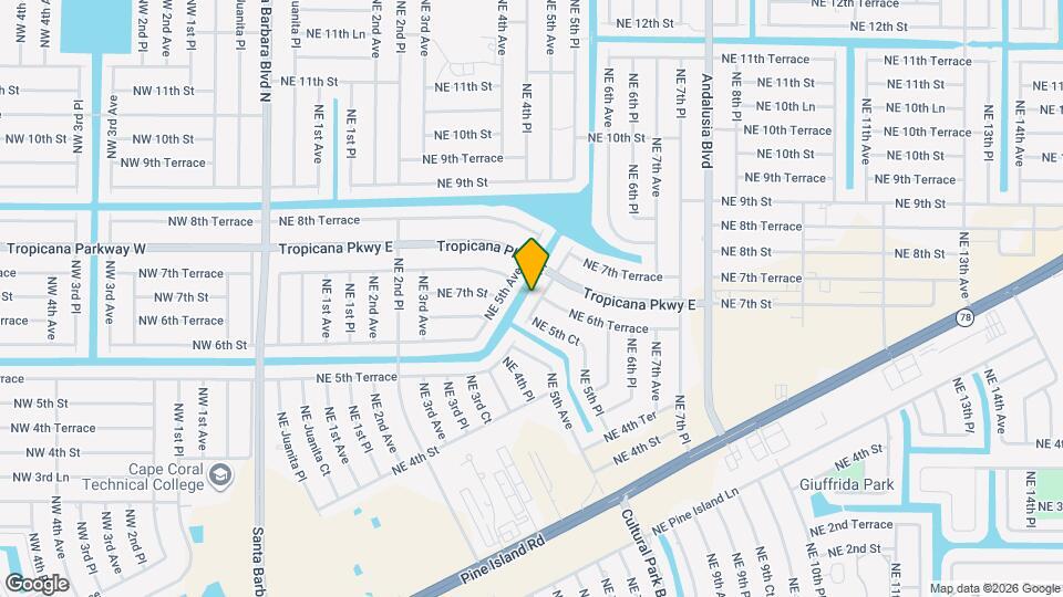 654 NE 5th Pl Map and Location Details