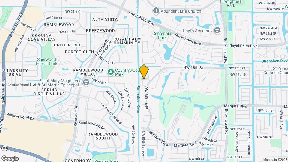 1521 NW 80th Ave Map and Location Details