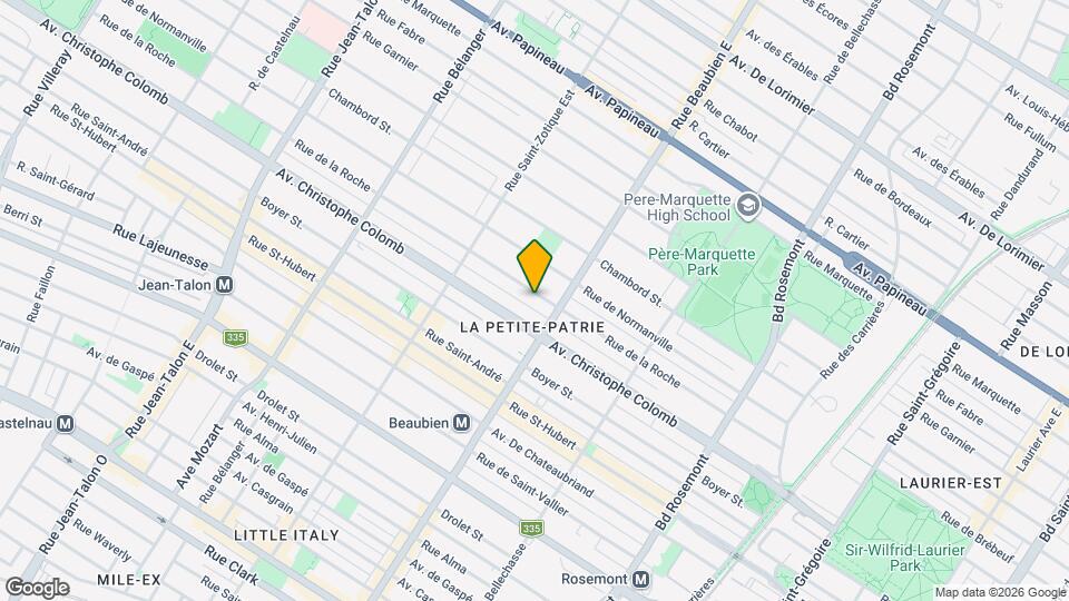 6536 De La Roché Rue Map and Location Details