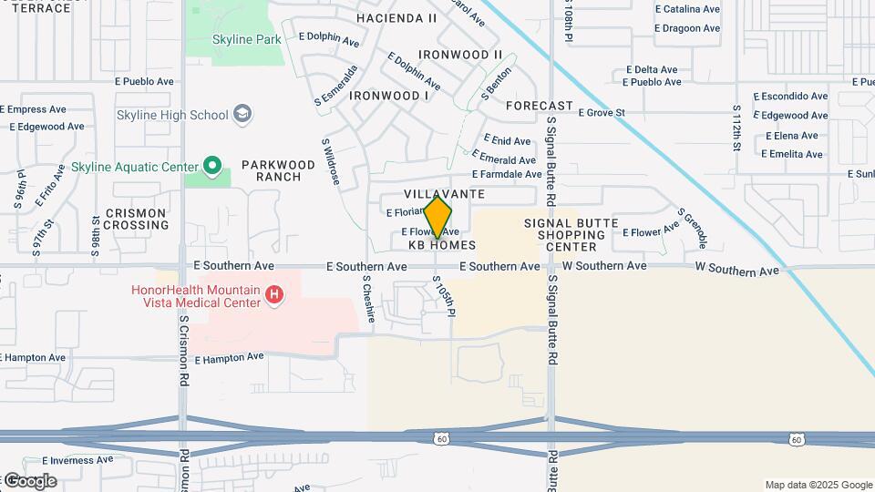10554 E Flossmoor Ave Map and Location Details