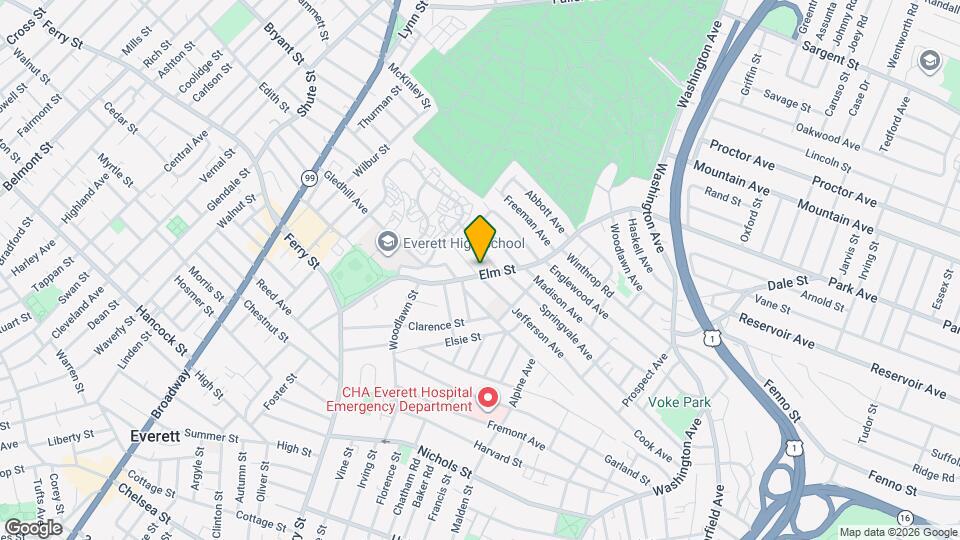 176 Elm St, Unit 2 Map and Location Details