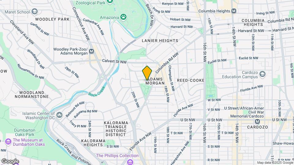 1842 Mintwood Pl NW Map and Location Details