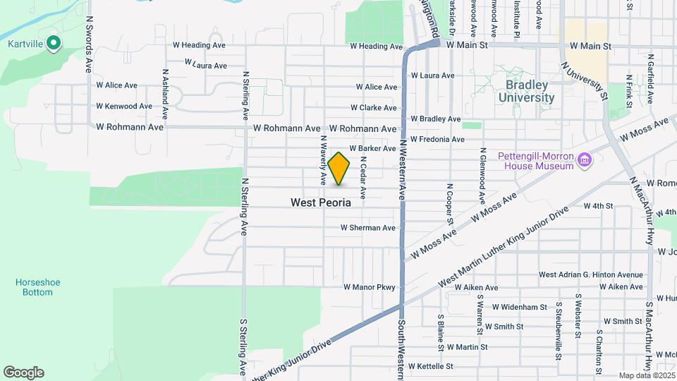 2114 W Callender Ave Map and Location Details