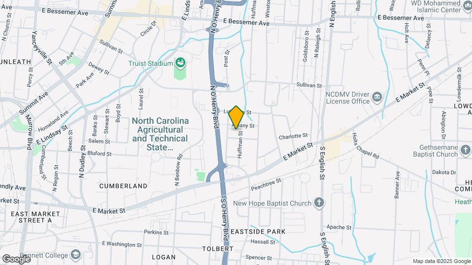 305 Huffman St Map and Location Details