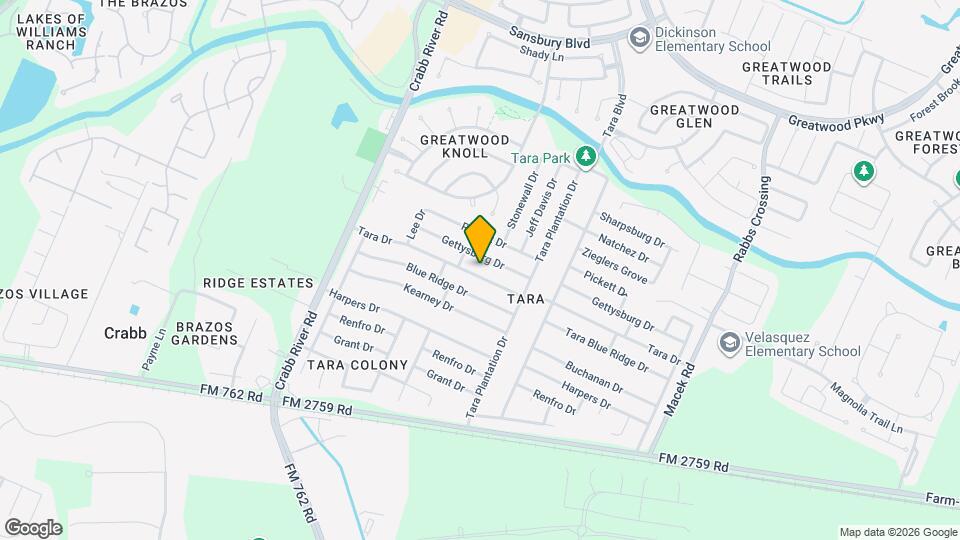 6835 Tara Dr Map and Location Details