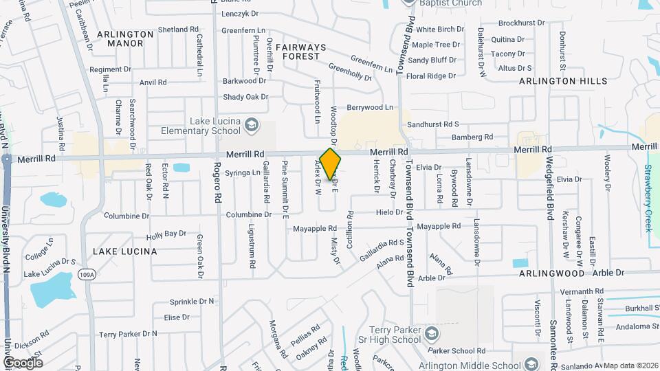 2618 Arlex Dr E Map and Location Details