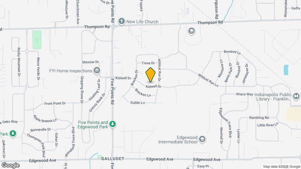 5437 Kidwell Ct Map and Location Details