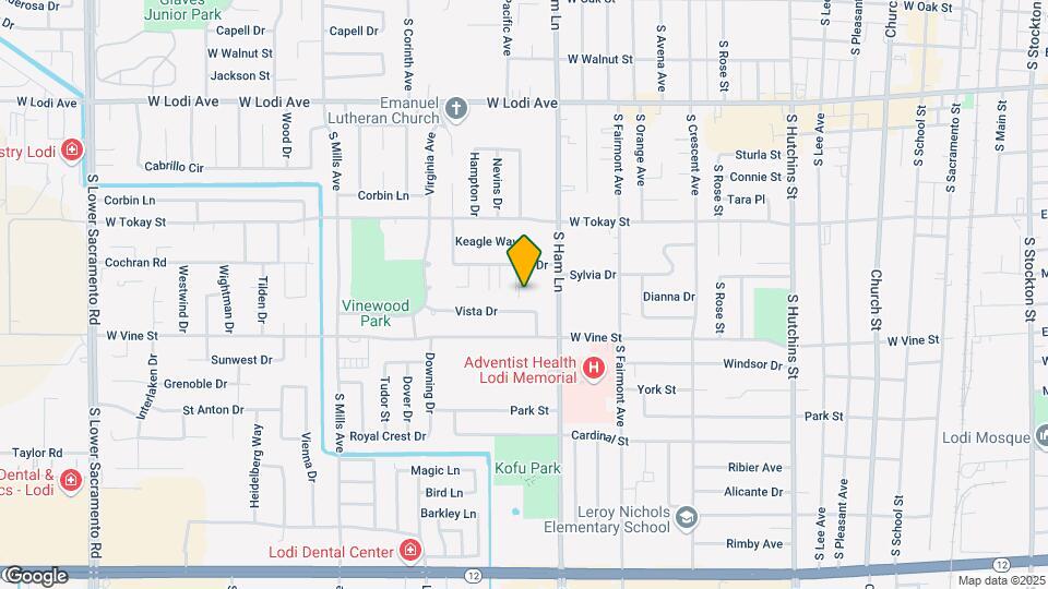 1416 Iris Dr Map and Location Details
