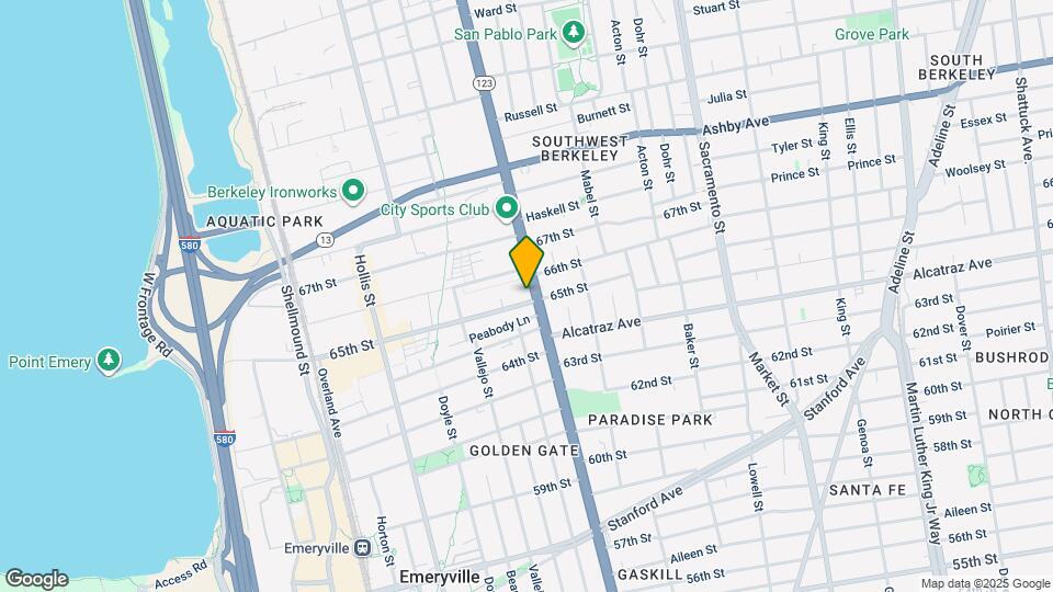6501 San Pablo Ave Map and Location Details