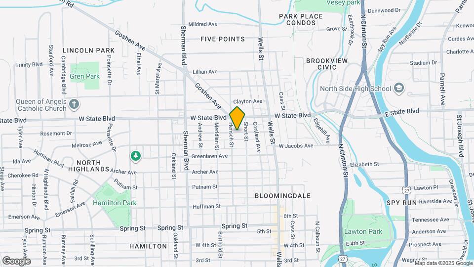 621 Florence Ave Map and Location Details