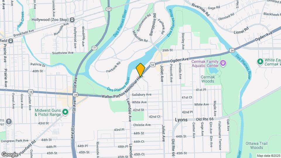 8129 Ogden Ave, Unit 1F Map and Location Details