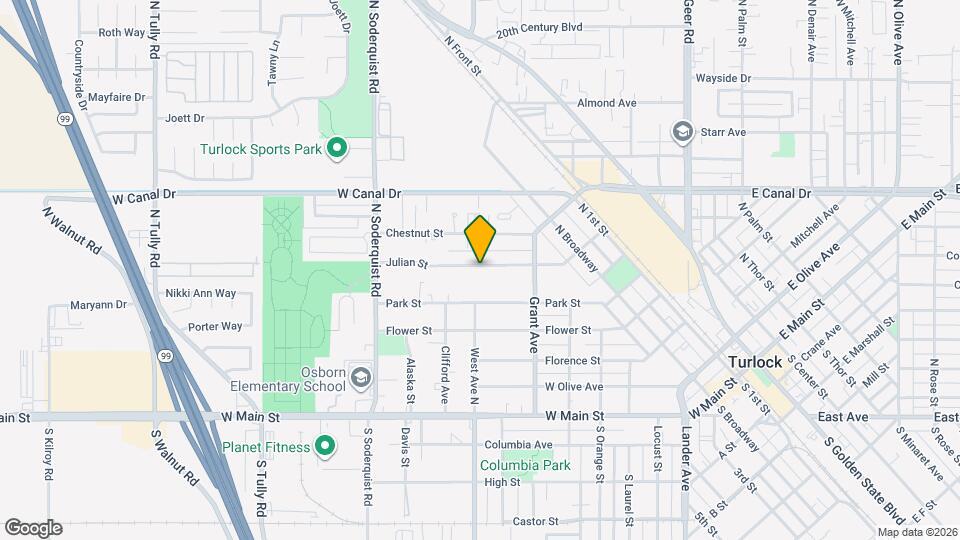 768 Julian St Map and Location Details