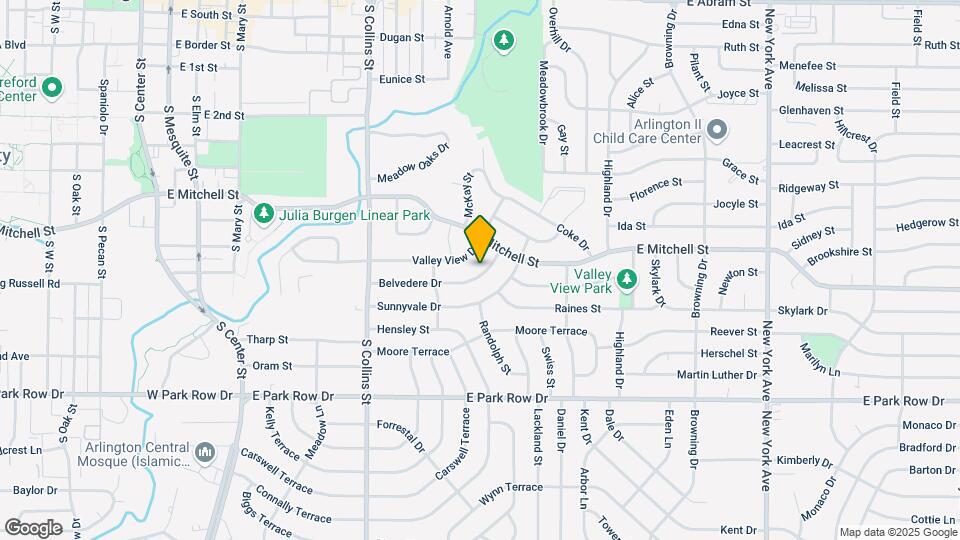 1205 Belvedere Dr Map and Location Details