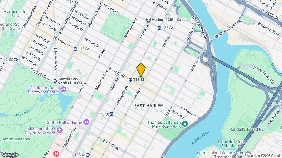 182 E 117th St Mapa y Detalles de la Ubicación