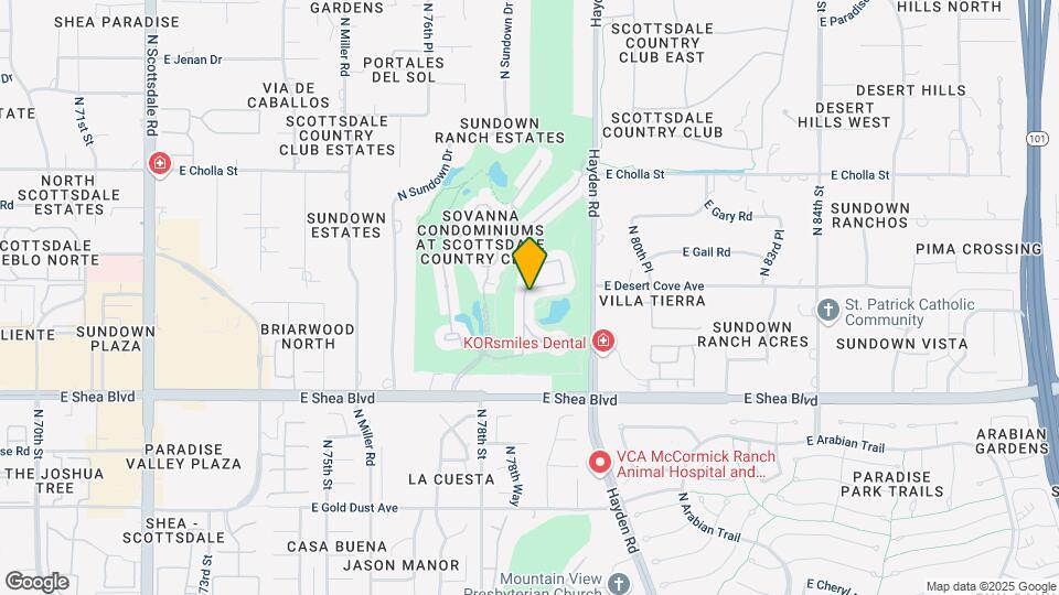 7855 E Desert Cove Ave Map and Location Details