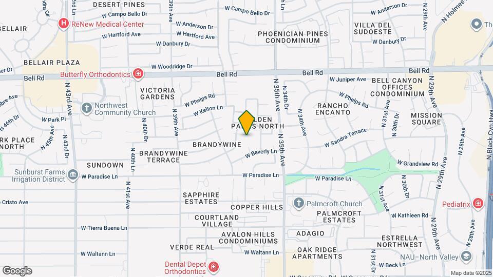 3607 W Kings Ave Map and Location Details