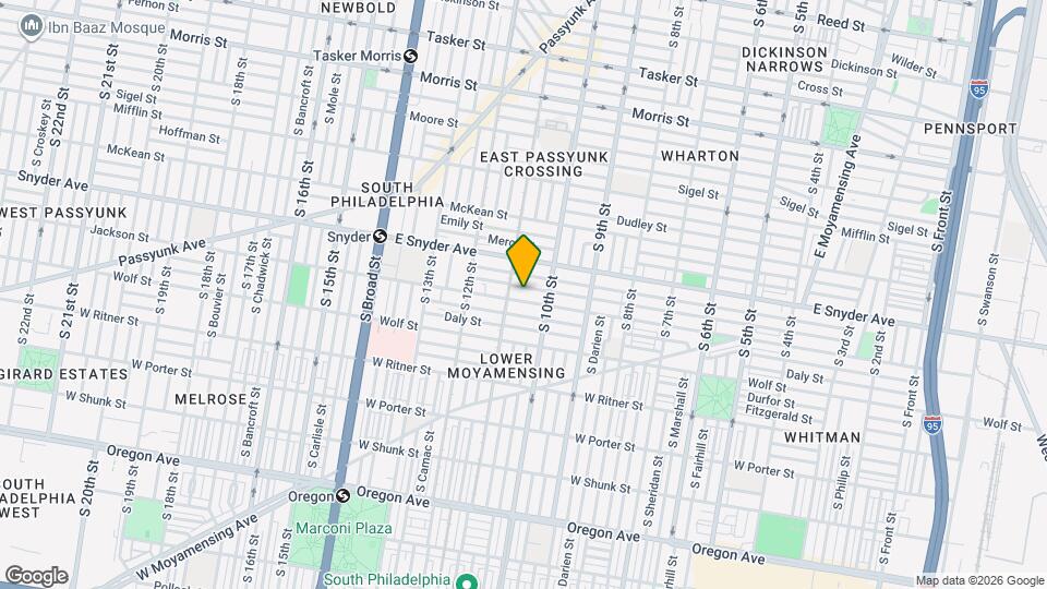 1033 Jackson St Map and Location Details