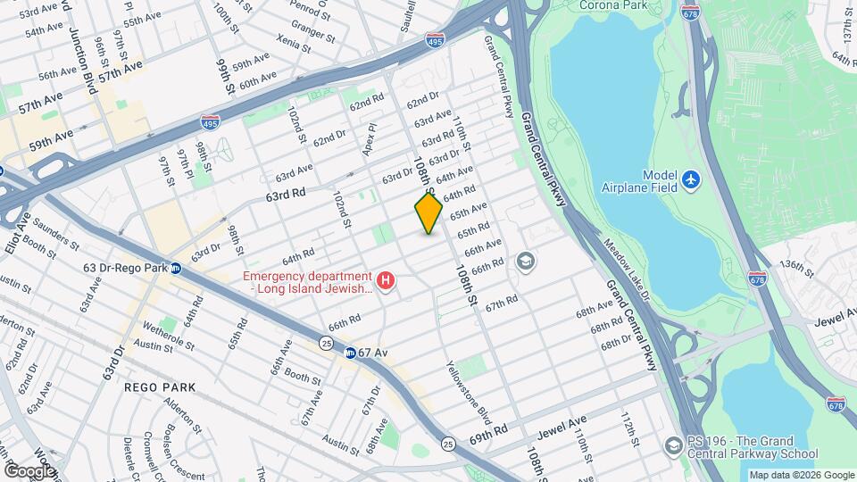 105-37 65th Rd Mapa y Detalles de la Ubicación
