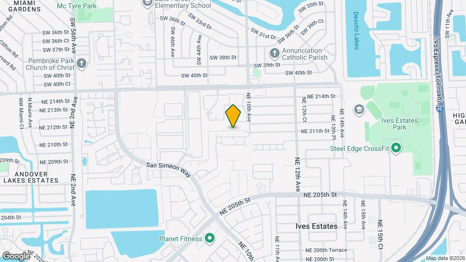 858 NE 211th St Map and Location Details